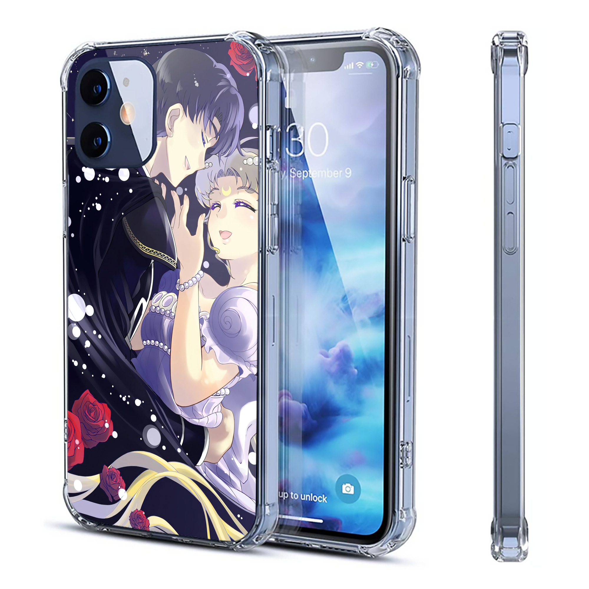 （画像用） 美少女戦士セーラームーン Sailor Moon 【iPhone 12シリーズ対応】透明スマホケース（クリアソフトケース）